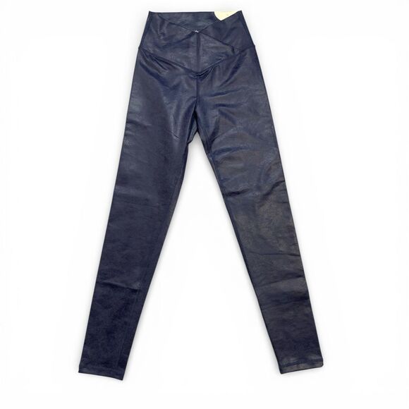 aerie Pants - Offline by Aerie Crossover High Waisted Crackle Leggings blue Sz Small
